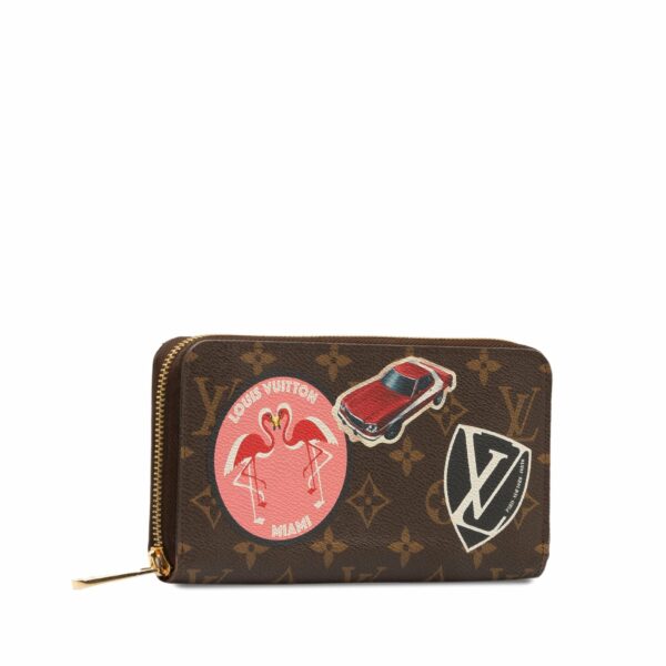 Brown LV Monogram World Tour Zippy Long Wallet - Image 2