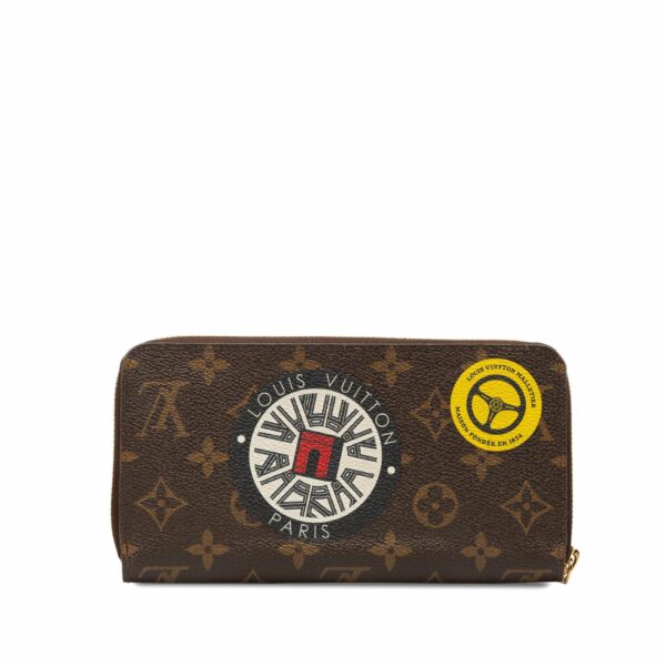 Brown LV Monogram World Tour Zippy Long Wallet - Image 3