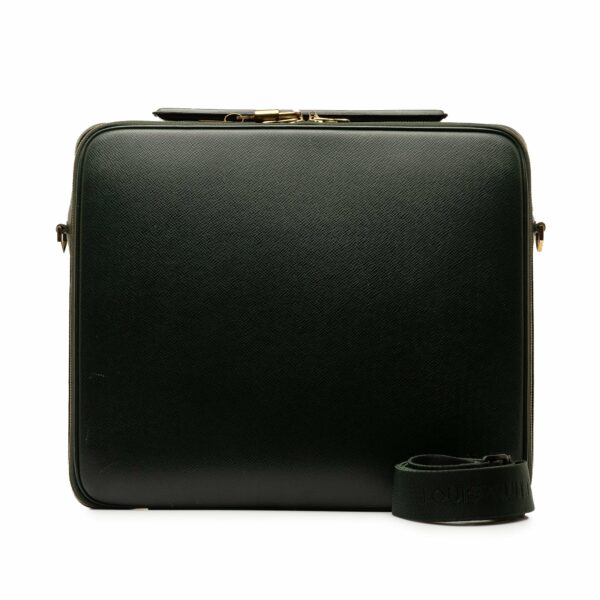 Green LV Taiga Porte Ordinateur Odessa Business Bag - Image 11