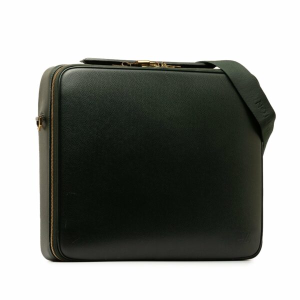 Green LV Taiga Porte Ordinateur Odessa Business Bag - Image 2