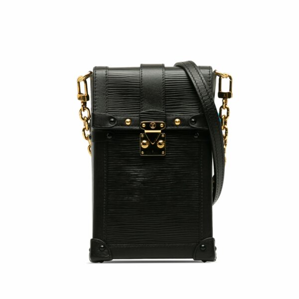 Black LV Epi Vertical Trunk Pochette Crossbody Bag