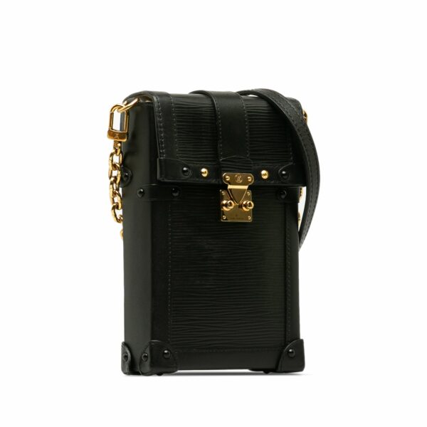 Black LV Epi Vertical Trunk Pochette Crossbody Bag - Image 2