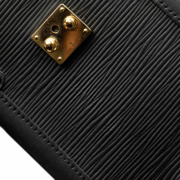 Black LV Epi Vertical Trunk Pochette Crossbody Bag - Image 9