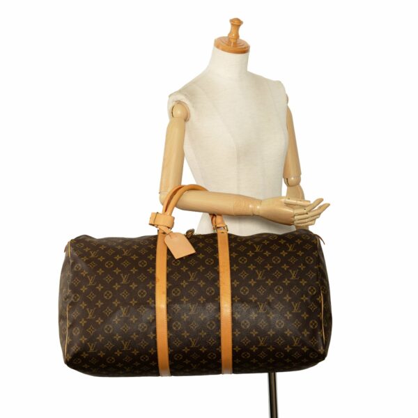 Brown LV Monogram Keepall 60 Travel Bag - Image 19