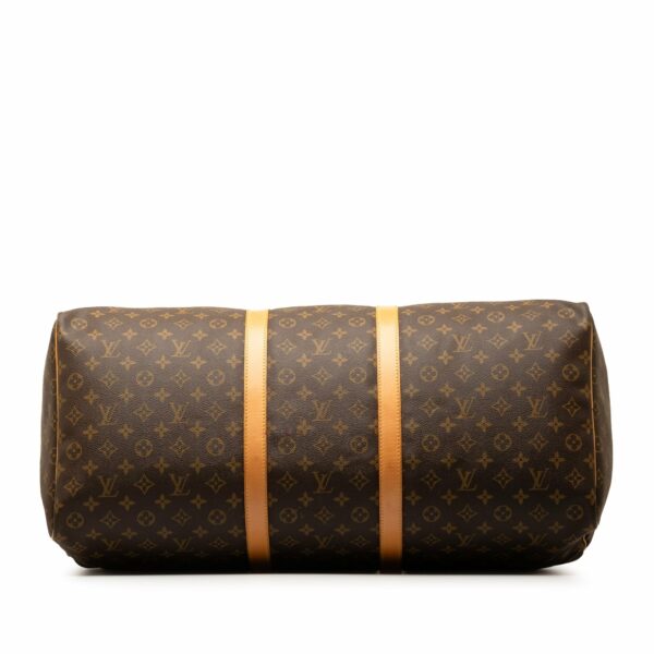 Brown LV Monogram Keepall 60 Travel Bag - Image 4