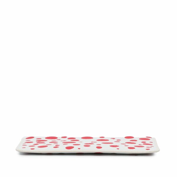 White LV x Yayoi Kusama Monogram Infinity Dots Neverfull Pochette Clutch Bag - Image 5