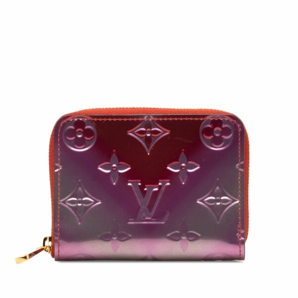 Purple LV Monogram Vernis Degrade Zippy Coin Pouch