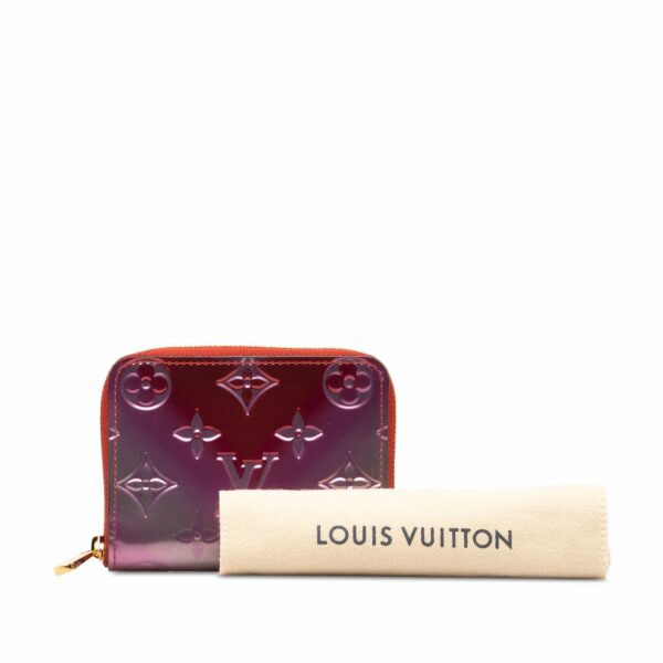 Purple LV Monogram Vernis Degrade Zippy Coin Pouch - Image 10