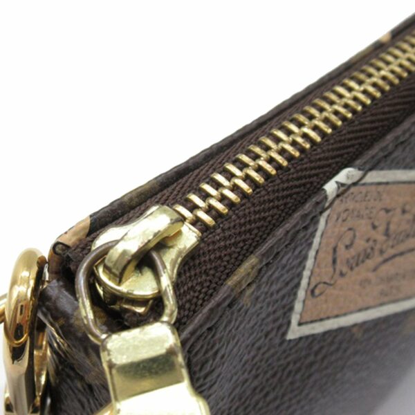 Brown LV Monogram Patch Mini Pochette Accessoires Shoulder Bag - Image 10