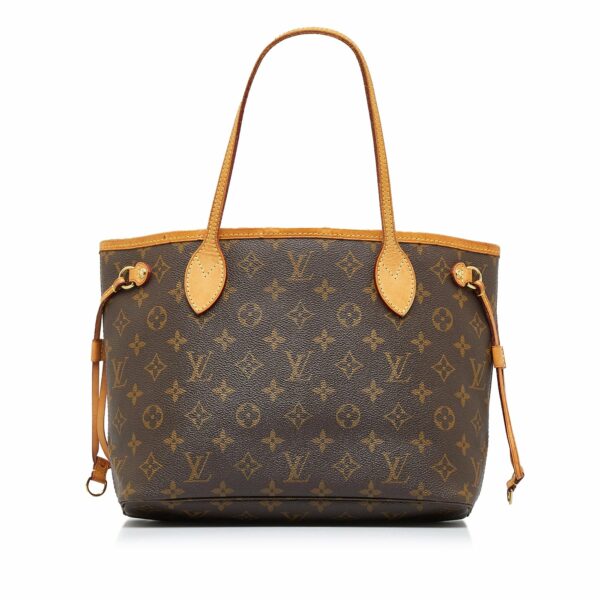 Brown LV Monogram Neverfull PM Tote Bag - Image 13