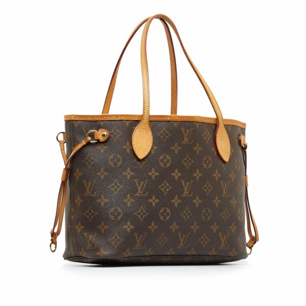 Brown LV Monogram Neverfull PM Tote Bag