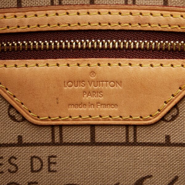 Brown LV Monogram Neverfull PM Tote Bag - Image 5