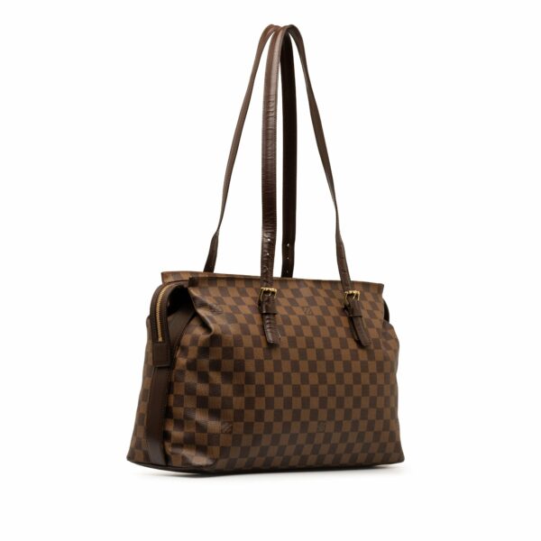 Brown LV Damier Ebene Chelsea Shoulder Bag - Image 2