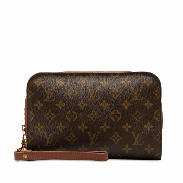 Brown LV Monogram Orsay Clutch Bag