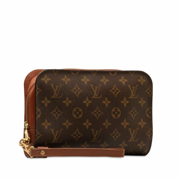 Brown LV Monogram Orsay Clutch Bag - Image 2