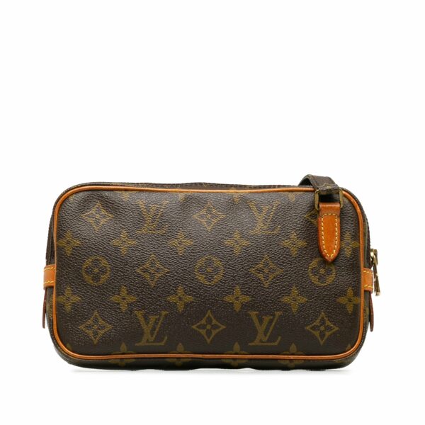 Brown LV Monogram Pochette Marly Bandouliere Crossbody Bag - Image 3