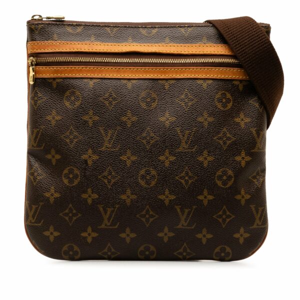 Brown LV Monogram Pochette Bosphore Crossbody Bag