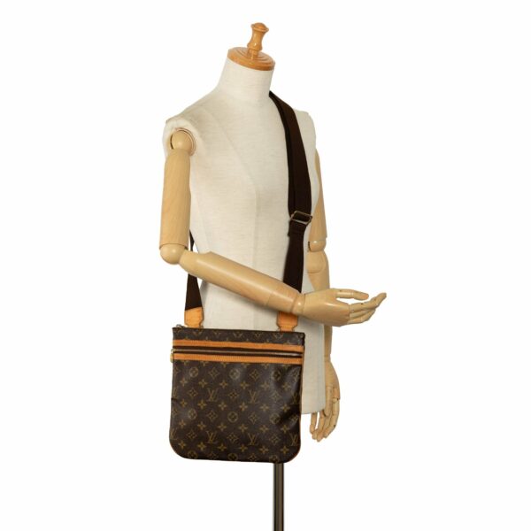 Brown LV Monogram Pochette Bosphore Crossbody Bag - Image 12