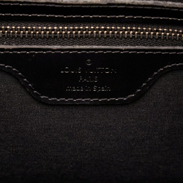 Black LV Monogram Mat Stockton Tote Bag - Image 5