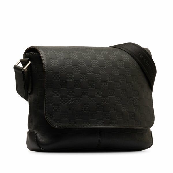 Black LV Damier Infini District PM Crossbody Bag - Image 2