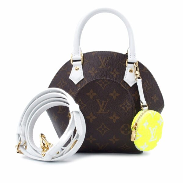 Brown LV Monogram Match Ellipse BB Satchel