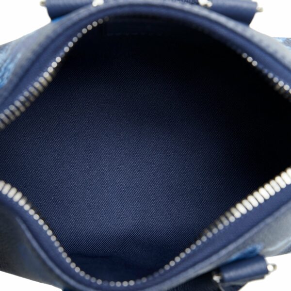 Blue LV Monogram Ink Watercolor Keepall XS Satchel - Image 5