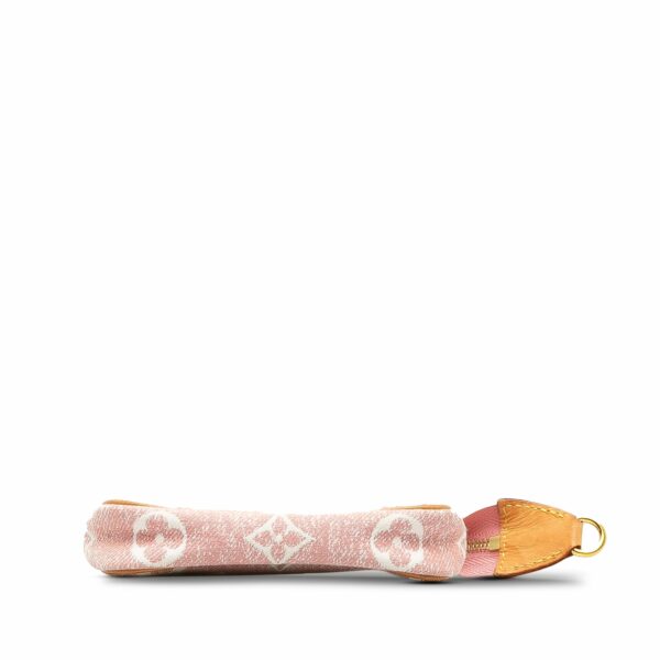 Pink LV Micro Monogram Jacquard Denim Pochette Accessoires Pouch - Image 4