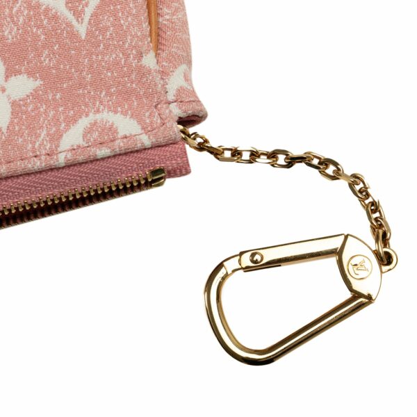 Pink LV Micro Monogram Jacquard Denim Pochette Accessoires Pouch - Image 9