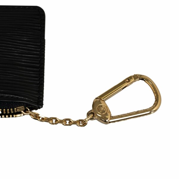 Black LV Epi Pochette Cles Coin Pouch - Image 9