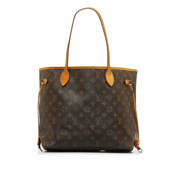 Brown LV Monogram Neverfull MM Tote Bag - Image 11