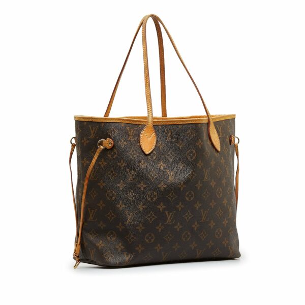 Brown LV Monogram Neverfull MM Tote Bag