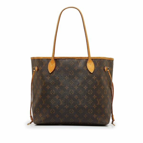 Brown LV Monogram Neverfull MM Tote Bag - Image 2