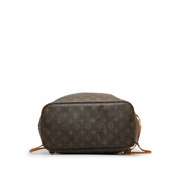 Brown LV Monogram Neverfull MM Tote Bag - Image 3