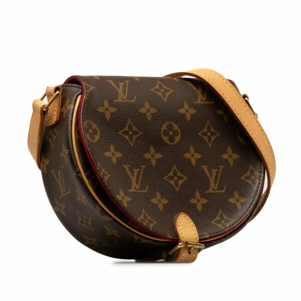 Brown LV Monogram Sac Tambourine Crossbody Bag - Image 2