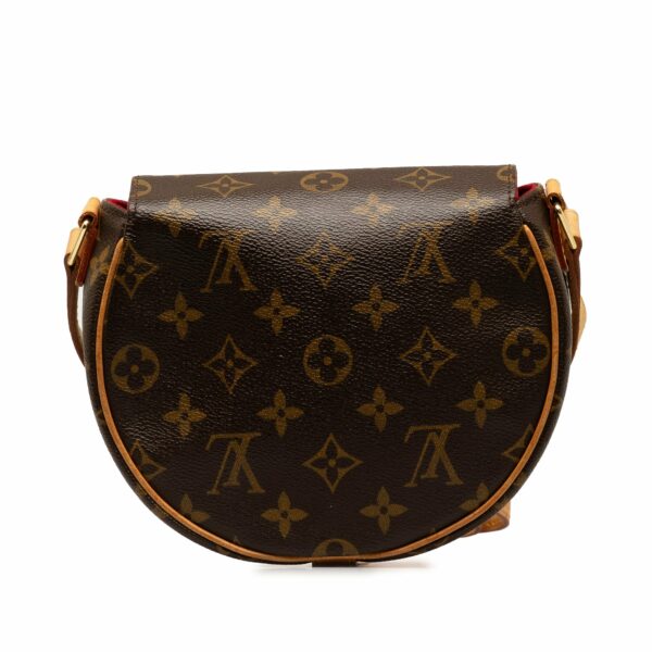 Brown LV Monogram Sac Tambourine Crossbody Bag - Image 3