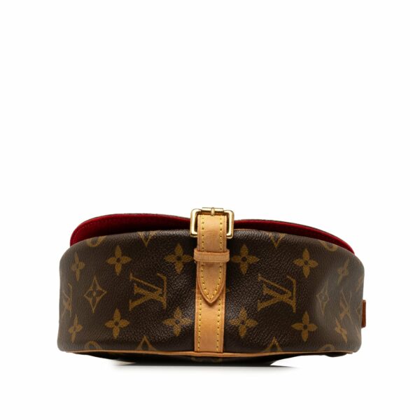 Brown LV Monogram Sac Tambourine Crossbody Bag - Image 4