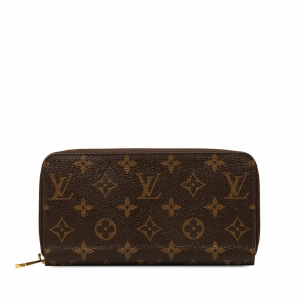 Brown LV Monogram Zippy Wallet