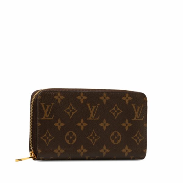 Brown LV Monogram Zippy Wallet - Image 2