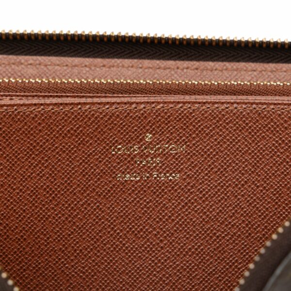 Brown LV Monogram Zippy Wallet - Image 9