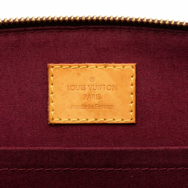 Red LV Monogram Vernis Sherwood PM Shoulder Bag - Image 6