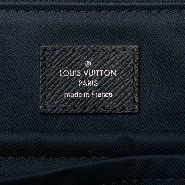 Blue LV Taiga Anton Soft Briefcase Business Bag - Image 6