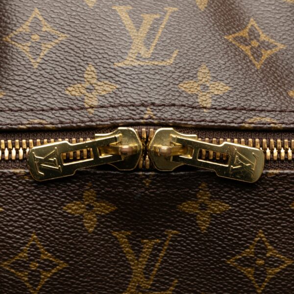 Brown LV Monogram Keepall Bandouliere 60 Travel Bag - Image 8