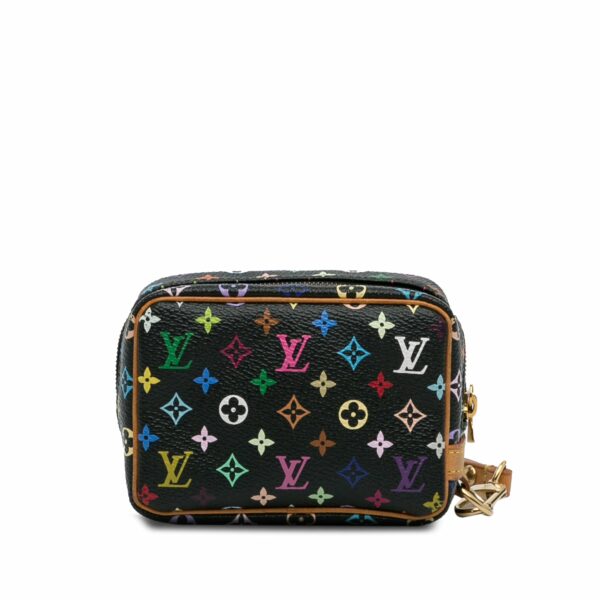 Black LV Monogram Multicolore Trousse Wapity Pouch - Image 4