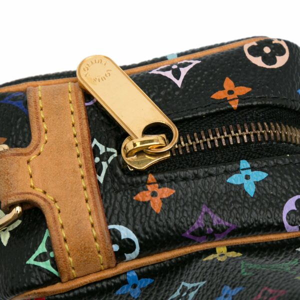 Black LV Monogram Multicolore Trousse Wapity Pouch - Image 9