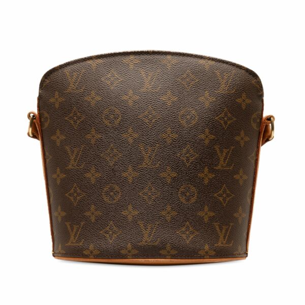 Brown LV Monogram Drouot Crossbody Bag - Image 3