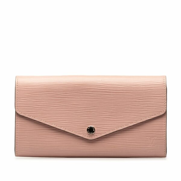 Pink LV Epi Sarah Long Wallet