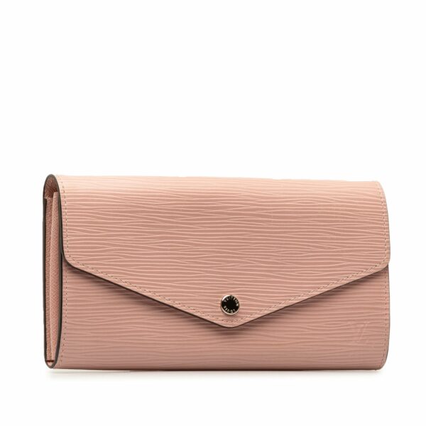 Pink LV Epi Sarah Long Wallet - Image 2