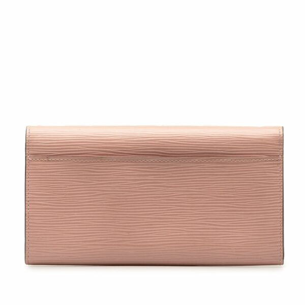 Pink LV Epi Sarah Long Wallet - Image 3