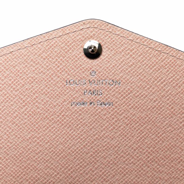 Pink LV Epi Sarah Long Wallet - Image 7