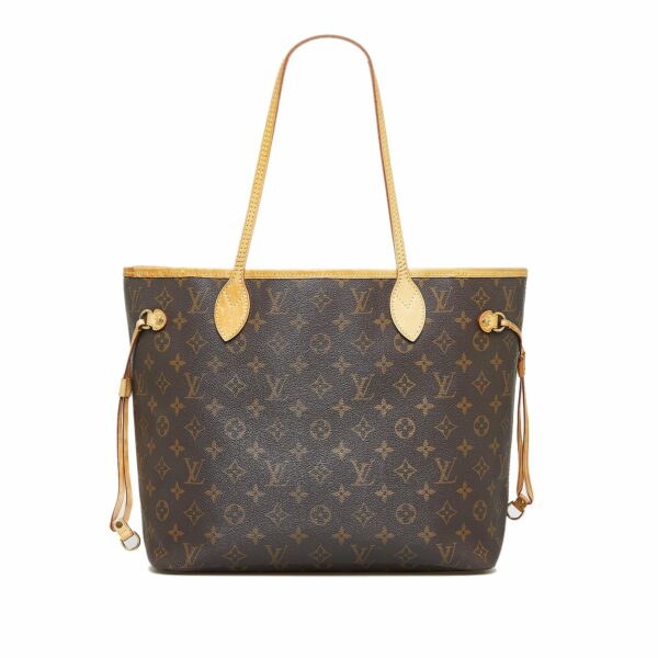 Brown LV Monogram Neverfull MM Tote Bag - Image 2